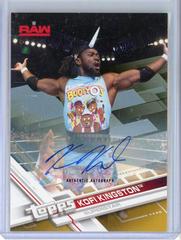 Kofi Kingston [Gold] #A-KK Wrestling Cards 2010 Topps WWE Autographs Prices