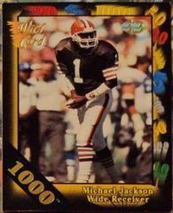 Michael Jackson [1000 Stripe] #131 Football Cards 1991 Wild Card Prices