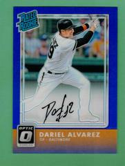 Dariel Alvarez [Blue] #RR-DA Baseball Cards 2016 Panini Donruss Optic Rated Rookies Signatures Prices