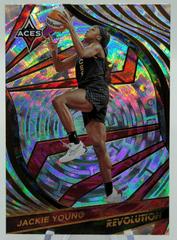 Jackie Young [Fractal] #4 Basketball Cards 2022 Panini Revolution WNBA Prices