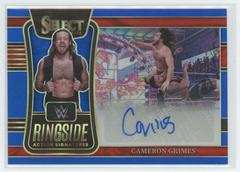 Cameron Grimes [Blue Prizm] Wrestling Cards 2022 Panini Select WWE Ringside Action Signatures Prices