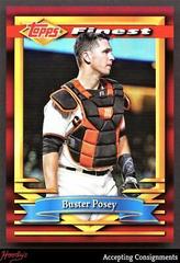 Buster Posey [Red Refractor] #137 Baseball Cards 2021 Topps Finest Flashbacks Prices