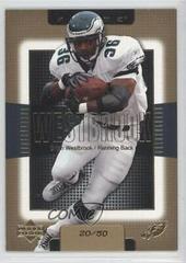 Brian Westbrook [Gold] Football Cards 2003 Upper Deck Finite Prices