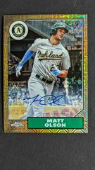 Matt Olson #87BA-MO Baseball Cards 2022 Topps Chrome 1987 Autographs Prices