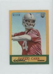Derek Carr [Refractor] Football Cards 2014 Topps Chrome 1963 Minis Prices