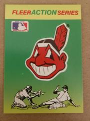 Indians Baseball Cards 1990 Fleer Action Series Stickers Prices