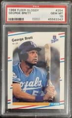 George Brett #254 Baseball Cards 1988 Fleer Glossy Prices