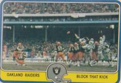 Oakland Raiders [Block That Kick] Football Cards 1981 Fleer Team Action Prices