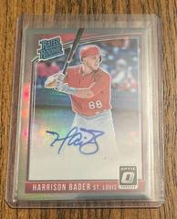 Harrison Bader [Black] Baseball Cards 2018 Panini Donruss Optic Rated Rookie Signatures Prices