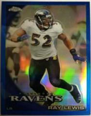 Ray Lewis [Blue Refractor] Football Cards 2010 Topps Chrome Prices