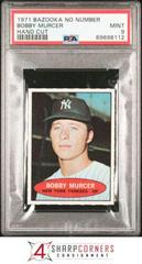 Bobby Murcer [Hand Cut] Baseball Cards 1971 Bazooka No Number Prices