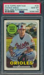 Chance Sisco #CSI Baseball Cards 2018 Topps Heritage Real One Autographs Prices