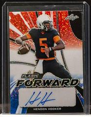Hendon Hooker [Metalized Sparkles Red White Blue] #FF-HH1 Football Cards 2022 Leaf Flash Forward Autographs Prices