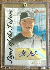 Chris Getz [autograph] #SOF-CG Baseball Cards 2007 Bowman Signs of the Future Prices