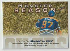 Connor McDavid [Gold] #MS-26 Hockey Cards 2023 Upper Deck Monster Season Prices