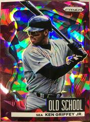 Ken Griffey Jr. [Burgundy Cracked Ice Prizm] #OS-2 Baseball Cards 2022 Panini Prizm Old School Prices