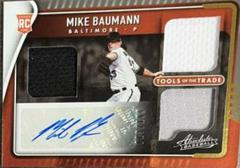 Mike Baumann #TT3S-MB Baseball Cards 2022 Panini Absolute Tools of the Trade 3 Swatch Signatures Prices