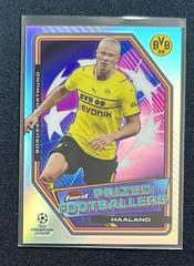 Erling Haaland #PF-1 Soccer Cards 2021 Topps Finest UEFA Champions League Prized Footballers Prices