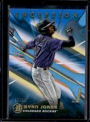 Dyan Jorge [Blue Foil] #25 Baseball Cards 2023 Bowman Inception Prices