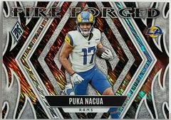 Puka Nacua [White Shimmer] #FF-8 Football Cards 2023 Panini Phoenix Fire Forged Prices