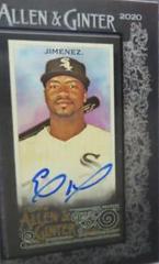 Eloy Jimenez [X Black Frame] #MA-EJ Baseball Cards 2020 Topps Allen & Ginter Mini Autographs Prices