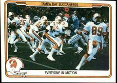 Tampa Bay Buccaneers [Everyone in Motion] #53 Football Cards 1982 Fleer Team Action Prices