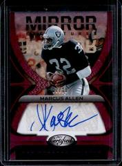 Marcus Allen [Red] #MS-MA Football Cards 2021 Panini Certified Mirror Signatures Prices