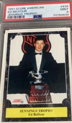Ed Belfour [Jennings Trophy] Hockey Cards 1991 Score American Prices