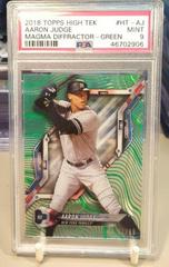 Aaron Judge [Magma Diffractor Green] Baseball Cards 2018 Topps High Tek Prices