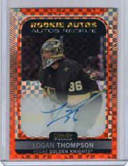 Logan Thompson [Orange Checkers] #R-LT Hockey Cards 2021 O-Pee-Chee Rookie Autographs Prices