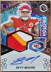 Skyy Moore [Xenon] Football Cards 2022 Panini Elements Proton Patch Autographs Prices