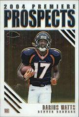 Darius Watts Football Cards 2004 Topps Chrome Premiere Prospects Prices