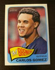 Carlos Gomez [Team Logo] Baseball Cards 2014 Topps Heritage Prices