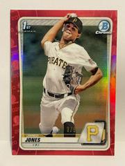 Jared Jones [Red Refractor] #BD-70 Baseball Cards 2020 Bowman Draft Chrome Prices