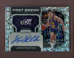 John Stockton #FB-JSJ Basketball Cards 2022 Panini Prizm Fast Break Autographs Prices