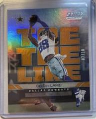 CeeDee Lamb [First Down] #TL-CL Football Cards 2022 Panini Score Toe the Line Prices