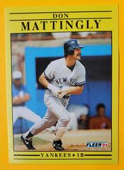 Don Mattingly Baseball Cards 1991 Fleer Prices
