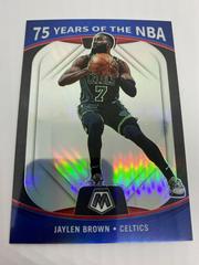 Jaylen Brown #82 Basketball Cards 2021 Panini Mosaic 75 Years of the NBA Prices