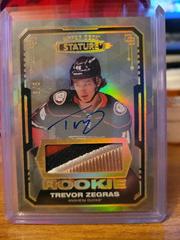 Trevor Zegras [Design Photo Variant Autograph Material] Hockey Cards 2021 Upper Deck Stature Prices