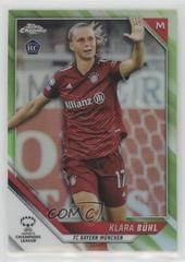Klara Buhl [Neon Green Refractor] Soccer Cards 2021 Topps Chrome UEFA Women’s Champions League Prices