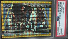 Ja Morant [Gold] Basketball Cards 2021 Panini Mosaic Moments in Time Prices