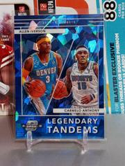 Allen Iverson, Carmelo Anthony [Blue Ice] #17 Basketball Cards 2021 Panini Contenders Optic Legendary Tandems Prices