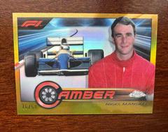 Nigel Mansell [Gold Refractor] #CAM-NM Racing Cards 2023 Topps Chrome Formula 1 Camber Prices