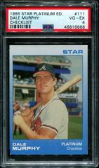 Dale Murphy [Checklist] #111 Baseball Cards 1988 Star Platinum Edition Prices