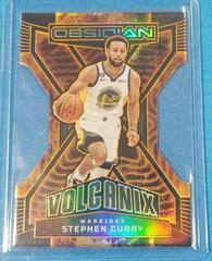 Stephen Curry #17 Basketball Cards 2022 Panini Obsidian Volcanix Prices