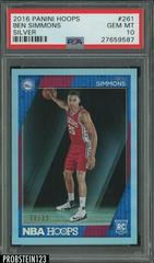 Ben Simmons [Silver] Basketball Cards 2016 Panini Hoops Prices