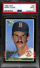 Mark Clear Baseball Cards 1985 Leaf Prices