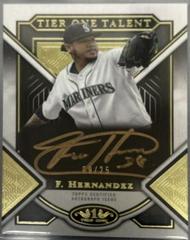 Felix Hernandez [Bronze Ink] Baseball Cards 2023 Topps Tier One Talent Autographs Prices