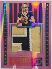 Drew Brees [Pearl] #CHM-6 Football Cards 2022 Panini Encased Choice Materials Prices
