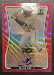 Austin Martin [Pink Rainbow] #BA-AM1 Baseball Cards 2020 Leaf Metal Draft Autographs Prices